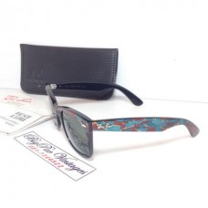 ขาย แว่น Rayban wayfarer made in USA ลายโมเสกเขียวตัดน้ำตาล