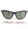 ขาย แว่น Rayban wayfarer made in USA สีดำ black ebony เลนส์ขนาดกว้าง 54 มม สภาพสวย