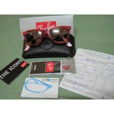 ขายแว่นกันแดด rayban wayfarer 2140 สี ส้มอิฐ ของแท้ ถูกๆ